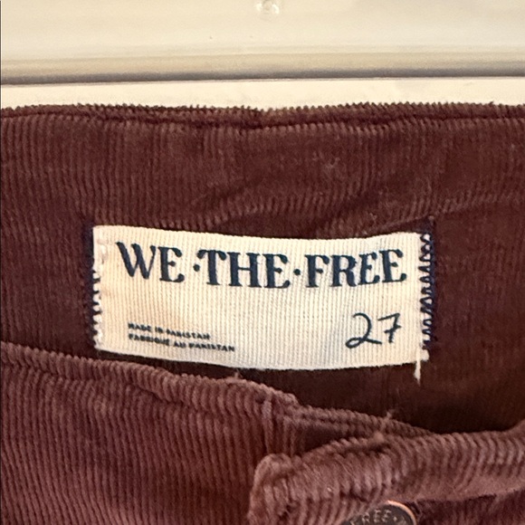 Free People We The Free Chocolate Flare Pants Corduroy - Picture 2 of 4